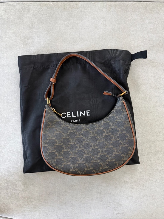 Celine Handbags - Celine Ava Triomphe canvas shoulder/handbag